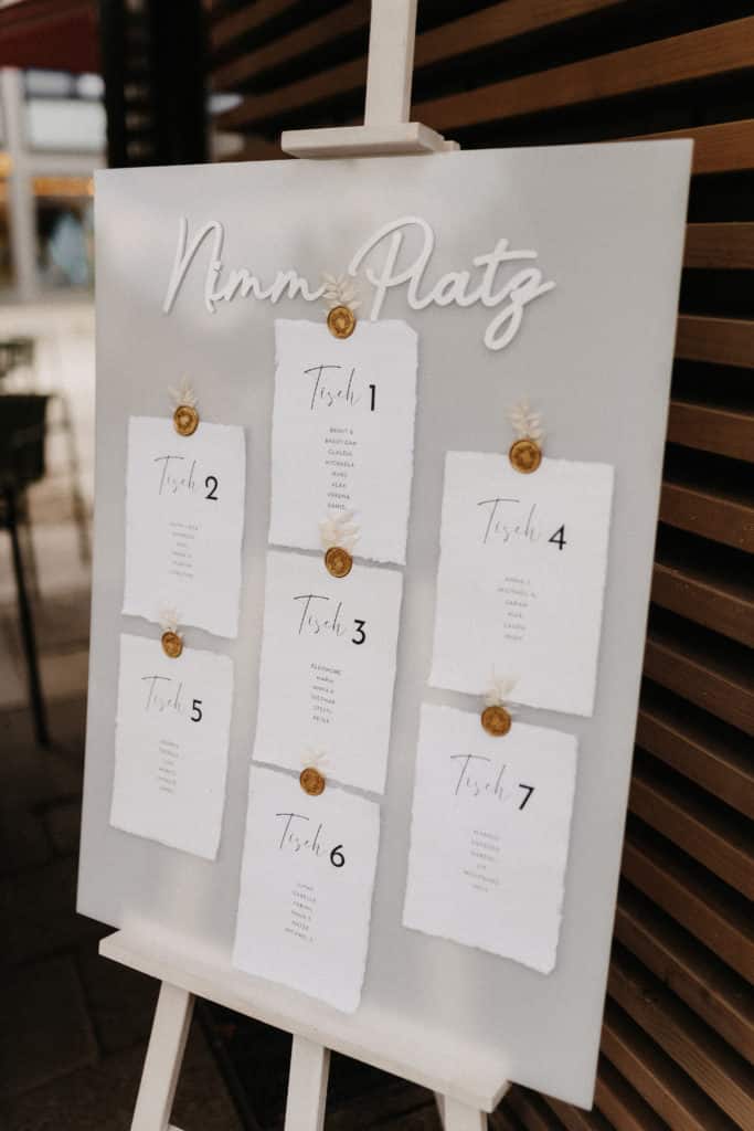 Sitzplan Hochzeit