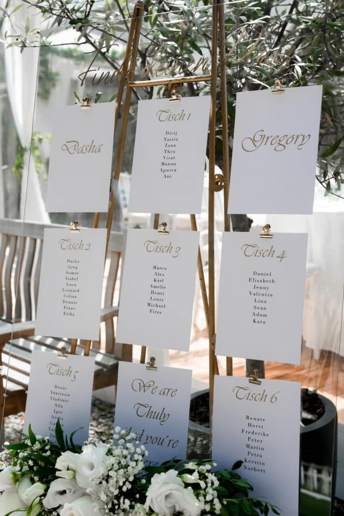 Sitzplan elegant