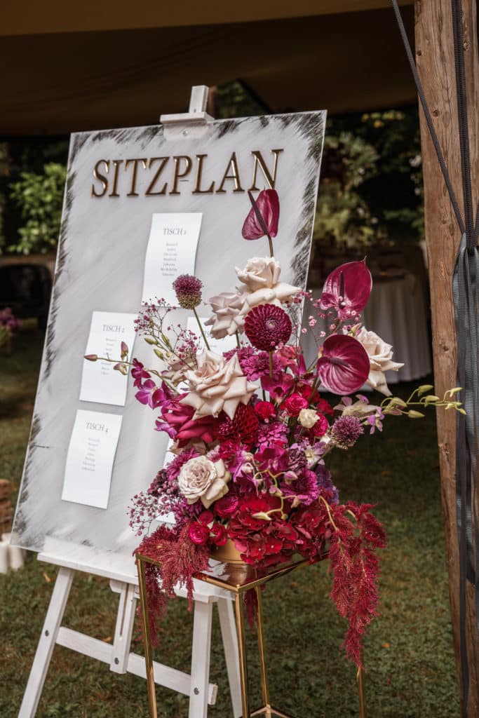Sitzplan Acryl